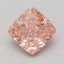 7.08 Ct. Fancy Vivid Pink Cushion Lab Grown Diamond