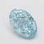 2.17 Ct. Fancy Vivid Green Blue Oval Lab Grown Diamond