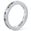 Hammered Sapphire Wedding Ring, smallside view