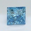 1.66 Ct. Fancy Vivid Malibu Blue Princess Lab Grown Diamond