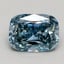 2.02 Ct. Fancy Intense Blue Cushion Lab Grown Diamond