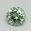 0.73 Ct. Fancy Vivid Green Round Lab Grown Diamond
