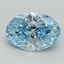 2.51 Ct. Fancy Vivid Blue Oval Lab Grown Diamond