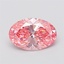2.38 Ct. Fancy Vivid Pink Oval Lab Grown Diamond