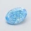 1.05 Ct. Fancy Vivid  Blue Oval Lab Grown Diamond