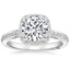 Platinum Tacori Dantela Bloom Diamond Ring, smalltop view