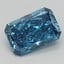 3.09 Ct. Fancy Vivid  Blue Radiant Lab Grown Diamond