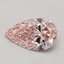 0.50 Ct. Fancy Intense Pink Pear Lab Grown Diamond