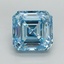 10.51 Ct. Fancy Vivid Blue Asscher Lab Grown Diamond