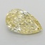1.06 Ct. Fancy Intense  Yellow Pear Lab Grown Diamond