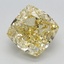 2.43 Ct. Fancy Intense Yellow Cushion Lab Grown Diamond