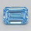 1.91 Ct. Fancy Vivid  Blue Emerald Lab Grown Diamond