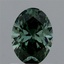 1.00 Ct. Fancy Vivid Green Oval Lab Grown Diamond