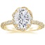 18K Yellow Gold Nova Halo Diamond Ring (1/2 ct. tw.), smalltop view