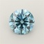 2.12 Ct. Fancy Vivid Blue Round Lab Grown Diamond