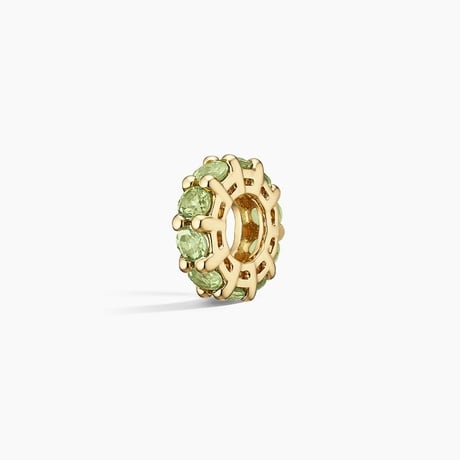 Peridot Rondelle Charm