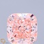 3.01 Ct. Fancy Intense Pink Cushion Lab Grown Diamond