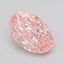1.22 Ct. Fancy Intense  Pink Oval Lab Grown Diamond