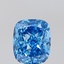 1.51 Ct. Fancy Vivid Blue Cushion Lab Grown Diamond