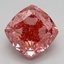 2.56 Ct. Fancy Vivid Pink Cushion Lab Grown Diamond