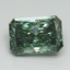 2.03 Ct. Fancy Vivid Green Radiant Lab Grown Diamond