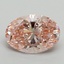 3.17 Ct. Fancy Vivid Pink Oval Lab Grown Diamond