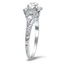 The Madeleine Ring, smalltop view on a hand