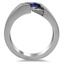 Asymmetrical Groove Ring, smallside view