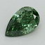 1.07 Ct. Fancy Vivid Pacific Green Pear Lab Grown Diamond