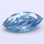 1.51 Ct. Fancy Vivid Blue Marquise Lab Grown Diamond