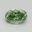 0.54 Ct. Fancy Vivid Green Oval Lab Grown Diamond