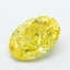 2.61 Ct. Fancy Vivid  Yellow Oval Lab Grown Diamond