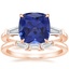 14K Rose Gold Symphony Diamond Ring (1/2 ct. tw.) with Tapered Baguette Diamond Ring
