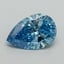 1.14 Ct. Fancy Vivid Blue Pear Lab Grown Diamond