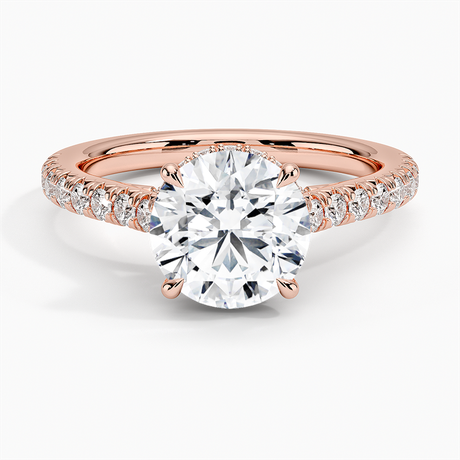 14K Rose Gold Chantal Diamond Ring