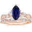 14K Rose Gold Luxe Willow Diamond Ring (1/4 ct. tw.) with Luxe Winding Willow Diamond Ring (1/4 ct. tw.)