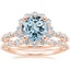 14KR Aquamarine Marseille Halo Diamond Bridal Set (3/4 ct. tw.), smalltop view