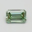 1.01 Ct. Fancy Intense Pacific Green Emerald Lab Grown Diamond