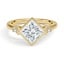 Custom Compass-Set Diamond Ring