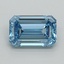 1.05 Ct. Fancy Intense Blue Emerald Lab Grown Diamond