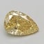 1.02 Ct. Fancy Intense Yellow Pear Lab Grown Diamond
