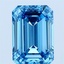 1.52 Ct. Fancy Vivid Blue Emerald Lab Grown Diamond