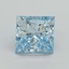 3.76 Ct. Fancy Intense Blue Princess Lab Grown Diamond