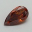 0.93 Ct. Fancy Orange Pear Lab Grown Diamond