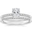 Platinum Petite Viviana Diamond Bridal Set (1/4 ct. tw.)