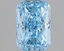 0.95 Ct. Fancy Vivid Blue Radiant Lab Grown Diamond
