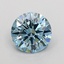 1.51 Ct. Fancy Vivid  Blue Round Lab Grown Diamond
