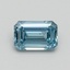 0.75 Ct. Fancy Intense Blue Emerald Lab Grown Diamond