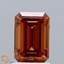1.50 Ct. Fancy Vivid Orange Emerald Lab Grown Diamond