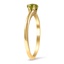 The Kaleena Ring, smalltop view on a hand